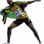 Usain Bolt Latar Belakang Gambar PNG