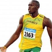 Usain Bolt geen achtergrond