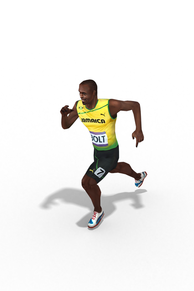 Usain Bolt trasparente
