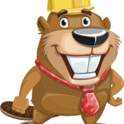 Vector Beaver PNG Image