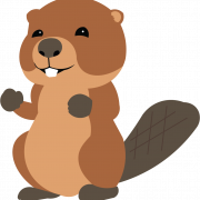 Vector Beaver PNG Picture