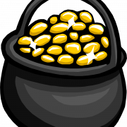 Vector Pot of Gold PNG Free Download