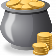 Vector Pot of Gold PNG Picture