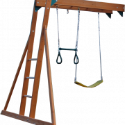 Swing de madera transparente