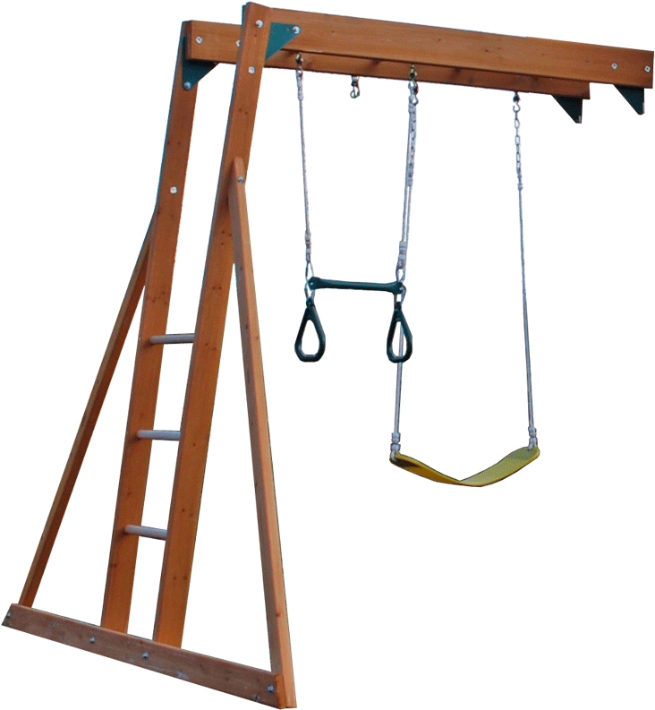 Swing de madera transparente