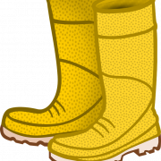 Yellow Rain Boots PNG Download Image