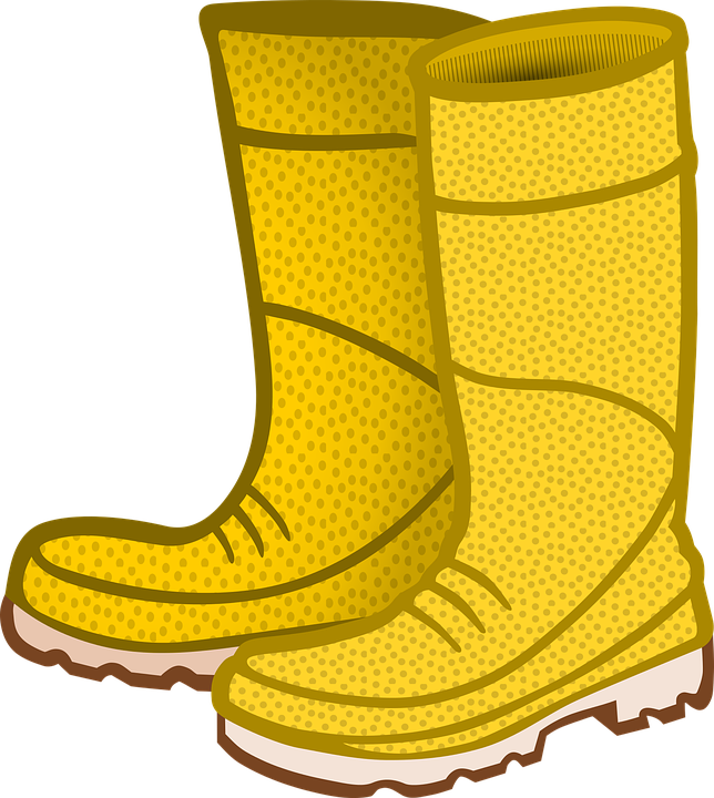 Yellow Rain Boots PNG Download Image