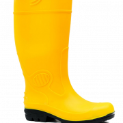 Archivo PNG de botas de lluvia amarilla