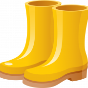 Sepatu bot hujan kuning png unduh gratis