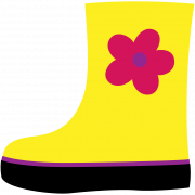 أحذية المطر الصفراء PNG صورة مجانية