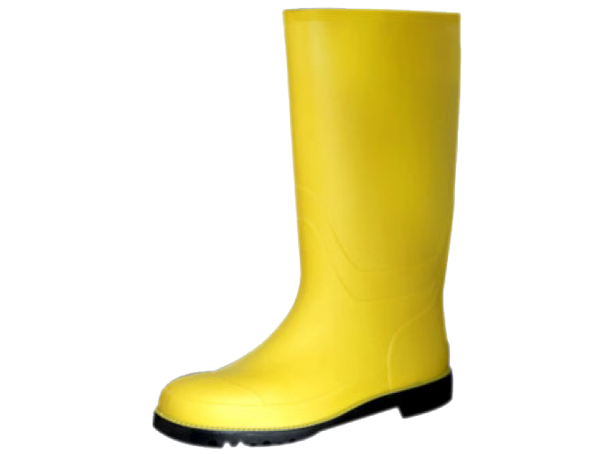 ภาพรองเท้าฝนสีเหลือง PNG