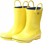 أحذية المطر الصفراء PNG PIC